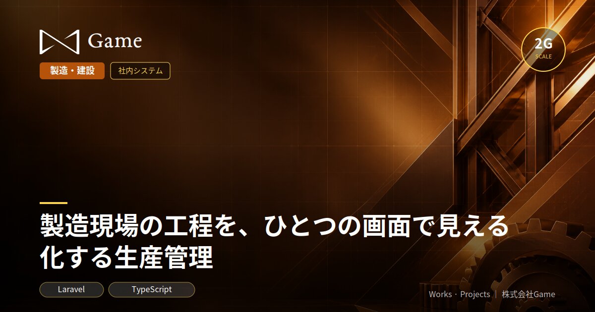 製造現場の工程を、ひとつの画面で見える化する生産管理